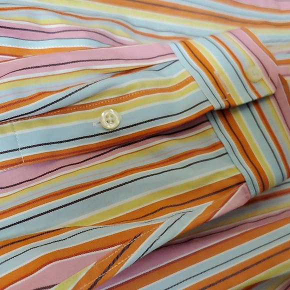 Paul Smith striped button down shirt 15.5 - Picture 7 of 10